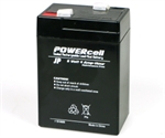 6V-4 AMP POWERCELL GEL BATTERY